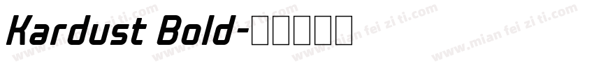 Kardust Bold字体转换